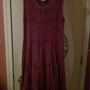 MPH Brown 100% rayon dress size medium